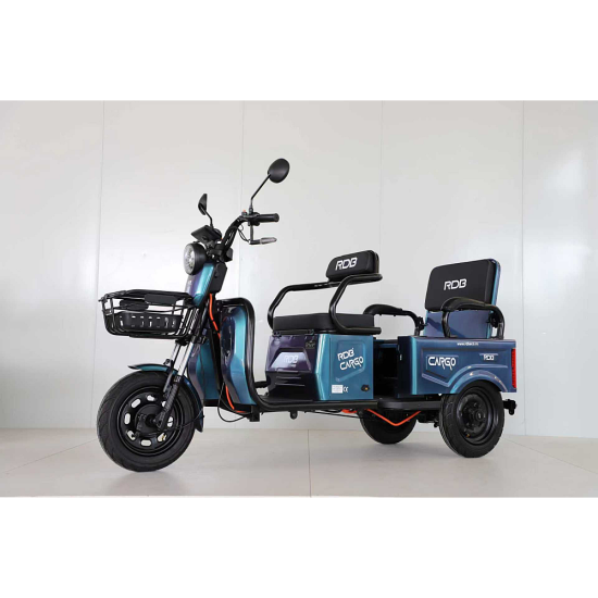 Triciclu Electric Rdb Cargo 25km/h Albastru + Civ Triciclu Electric Rdb Cargo 25km/h Albastru + Civ
