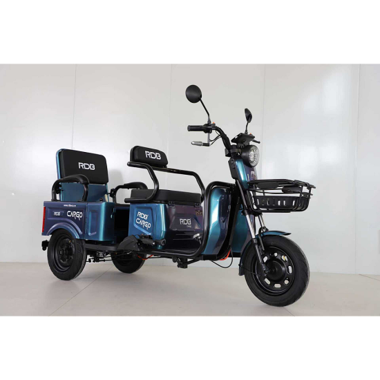 Triciclu Electric Rdb Cargo 25km/h Albastru + Civ Triciclu Electric Rdb Cargo 25km/h Albastru + Civ