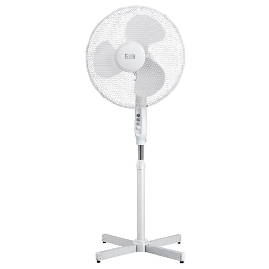 Ventilator Cu Picior  3 Viteze Teesa 45w Alb