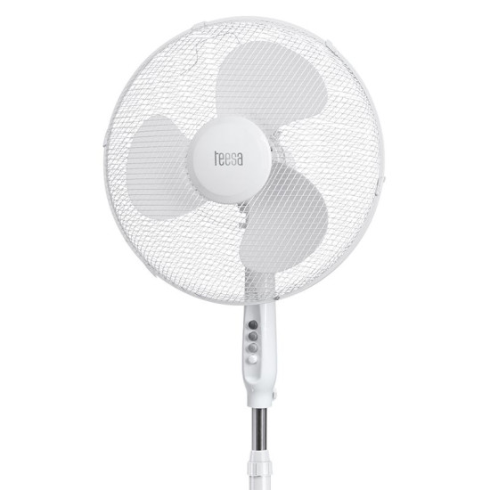 Ventilator Cu Picior  3 Viteze Teesa 45w Alb