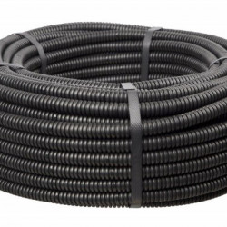 Tub Flexibil Pvc 20mm 320n Negru 50m Colac
