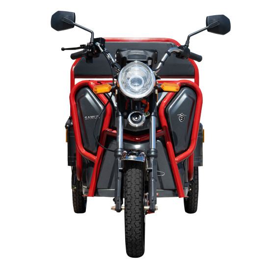 Triciclu Electric Samus Cargo Ranger 25-1.1-72v32 Red Dark Silver 1000w 25km/h + Civ Triciclu Electric Samus Cargo Ranger 25-1.1-72v32 Red Dark Silver 1000w 25km/h + Civ