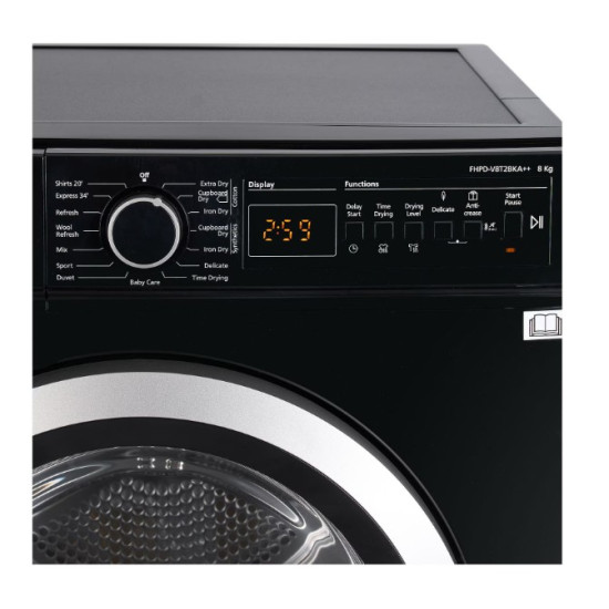 Uscator De Rufe Fram Fhpd-v8t2bka++ Clasa A 8kg Negru