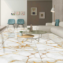 Gresie Portelanata Premier Carrara Super Gold Glossy 120x60 Cm Rectificata Interior/exterior (1.44 Mp/cut)