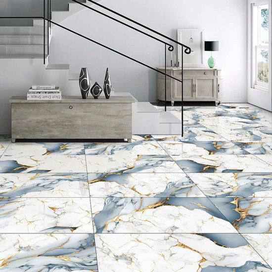 Gresie Portelanata Premier Sky Gold Glossy 120x60 Cm Rectificata Interiro/exterior (1.44 Mp/cut)