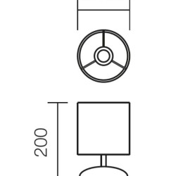 Veioza Five 1x28w E14 White