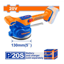 Vibrator Cu Ventuza Pentru Placi Ceramice Wadfow 20v 50kg Wtvm1d12