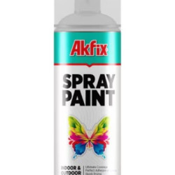 Vopsea Spray Akfix Negru Lucios Ral 9005 400ml Gw.380gr