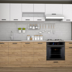 Bucatarie Vio C 260 Wotan-alb 260x60x200