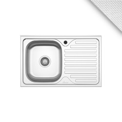 Chiuveta Inox 1001 Msm 80x50 1c1p St.sanobi