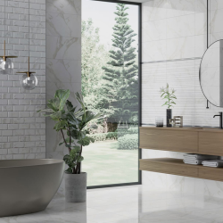 Gresie Portelanata Dunca Lorinzo White Glossy 45x45 Cm Cal I Interior/exterior (1.62mp/cut)