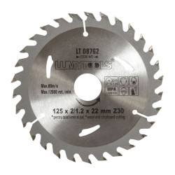 Disc Cu Vidia Pentru Lemn Lumytools 125 Mm Disc Cu Vidia Pentru Lemn Lumytools 125 Mm