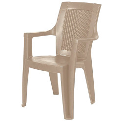 Scaun Ema Ratan Cappuccino 61cm X 60cm X H89cm