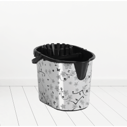 Galeata Cu Storcator 15l Imprimeu Carbon Ts001/d