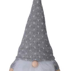 Figurina Gnom Cu Led Gri 23 Cm Figurina Gnom Cu Led Gri 23 Cm