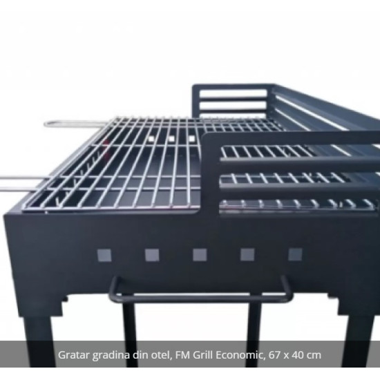 Gratar Gradina Din Otel Fm Grill Economic 67x40cm Gratar Gradina Din Otel Fm Grill Economic 67x40cm