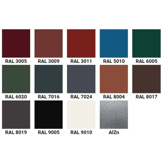 Jgheab Wtb 4m 125/88 Ral 8004