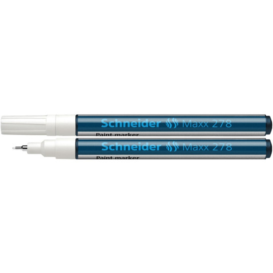 Marker Cu Vopsea 0.8mm Schneider 278 Alb