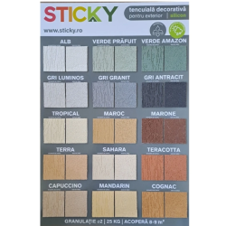 Tencuiala Decorativa Siliconata Structurata Bob De Orez 1.5 Mm Alb 25 Kg Sticky