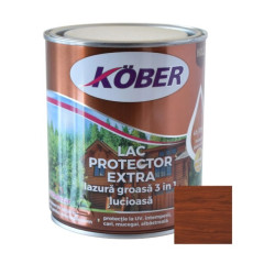 Lac Protector Kober  Lazura Subtire 2 In 1 Palisandru 0.75 L