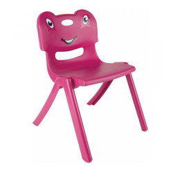 Scaun Plastic Copii Roz Ct031