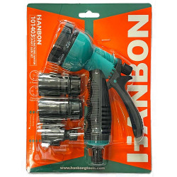 Set 4 Piese Pistol De Stropit 8 Functii Cu Conectori 1/2