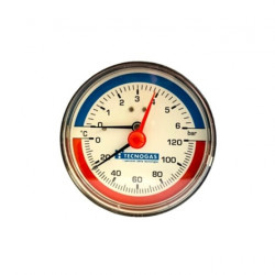 Termomanometru  Radial  1/2  6bar Cadran 80mm