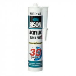 Silicon Acrilic Alb Ultra Rapid Bison 300ml