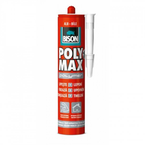 Silicon Bison Poly Max Alb Ms Polimer 465g