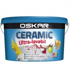 Vopsea Lavabila Oskar Ceramic Ultra Mat Disp Int Alb 8.5l