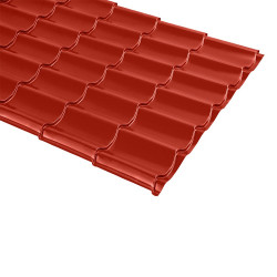 Tigla Metalica Wetterbest Clasic 0.45mm Ral3011 Lucios (7 Pasi  2.59x1.2 Mp/buc)