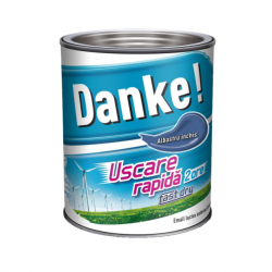 Vopsea Email Lemn / Metal Danke Uscare Rapida Int/ Ext Albastru Inchis 0.75 L