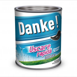 Vopsea Email Lemn / Metal Danke Uscare Rapida Int/ Ext Negru 0.75 L