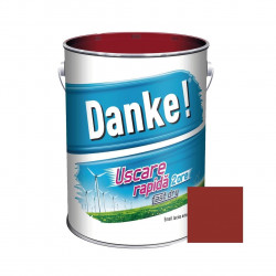 Vopsea Email Lemn / Metal Danke Uscare Rapida Int/ Ext Rosu Inchis 0.75 L