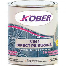 Vopsea Email Pentru Metal 3 In 1 Direct Pe Rugina  Int/ext Verde Luminos Kober 0.75 L