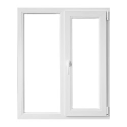 Fereastra Pvc 4cam Alb 2kdsdr+f 136x106cm