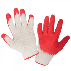 Manusi Latex Cu Poliester-bumbac Tip Subtire/rosu 9
