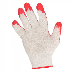 Manusi Latex Cu Poliester-bumbac Tip Subtire/rosu 9