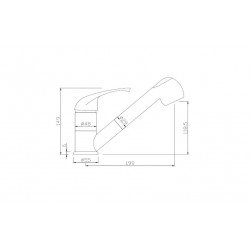 Baterie Bucatarie Cu Dus Extractabila Sb-10 Sanobi Boema
