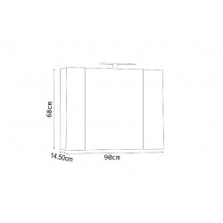 Kit Oglinda Serena 90 Cm Alb