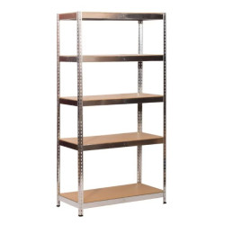 Raft  Eurostock Lejer Zincat Cu Polite Din Pal 175kg 90x45x180cm