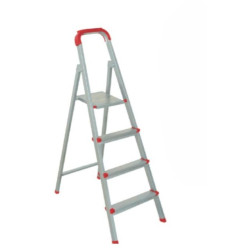 Scara Metalica 4 Trepte Gri Tuarek 1.7 M Inaltime 150kg Nmr 039035