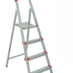 Scara Metalica 4 Trepte Gri Tuarek 1.7 M Inaltime 150kg Nmr 039035