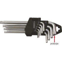 Set 9 Chei Torx Lungi. T10-t50. Cr-v. Cu Protectie