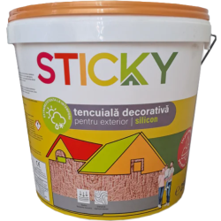 Tencuiala Decorativa Siliconata Bob De Orez 1.5 Mm Teracotta 25 Kg Sticky