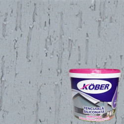 Tencuiala Decorativa Siliconata Gri Piatra  Scoarta De Copac 1.5mm 25kg Kober